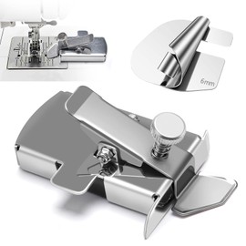 LHLZNB Revolutionary Magnetic Seam Guide for Sewing Machine for Your Sewing Accessories | Enhance Your Sewing with Magnetic Precision | with Scrolled Hem Attachment 6 mm