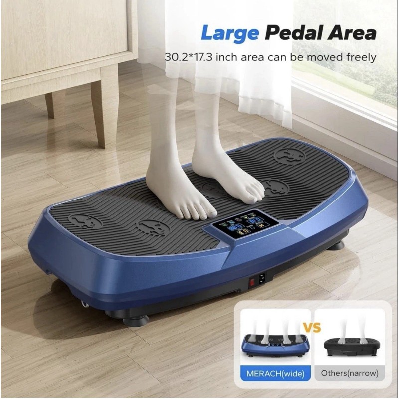 MERACH Vibration Plate Exercise Machine 3D&4D Vibration Plate LED Display