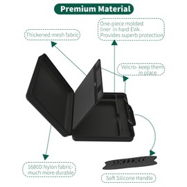 Starlink Case Travel Kit with Tripod Mount Stand, Shockproof Soft Bag for Starlink Mini, Accessory System