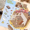 Bifarde 4 Sets DIY 3D Mini House Scenes Stickers with