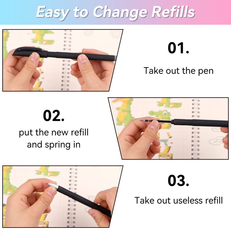10 Refills, with 2 Magic Pens, 2 Pieces Socket Corrector