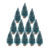 24 Pieces Artificial Mini Christmas Sisal Snow Frost Trees with