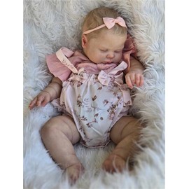 Anano Lifelike Reborn Toddler Dolls - 24 inch Pickle Realistic Baby Doll Soft Cloth Body Reborn Dolls That Looking Real with Painted Hair for Kids Ages 3+