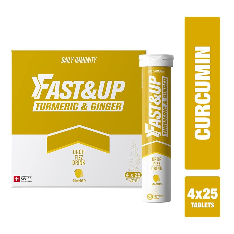 Fast&Up Turmeric & Ginger - Natural Curcumin, Super Herbs -