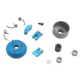 FainWan RC 14T Clutch Bell Shoes Bearings Gear Flywheel Assembly Kit Springs Cone Engine Nut Compatible with HPI H-S-P trax-xas Axi-al Him-OTO 1/8 RC 21-28cxp Nitro Engine Car