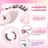 Jefuzh Magnetic Eyelashes,Magnetic lashes,Reusable Magnetic Eyelashes with Applicator,Magnetic Eyelashes Natural
