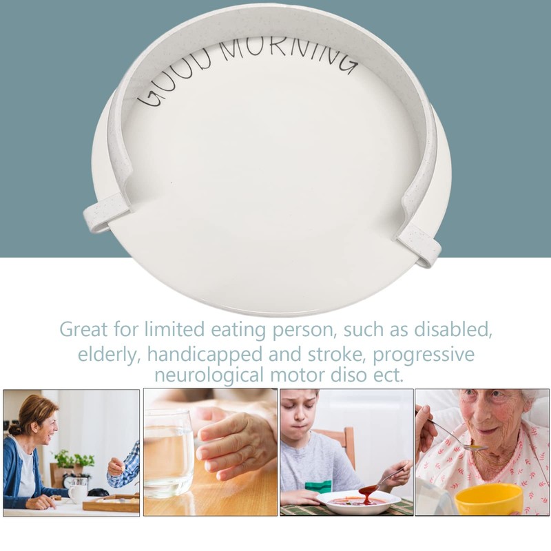 Food Guard for Plates, Clip-On Spill Prevention Eating Aid Assistant