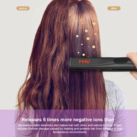 Hair Straightener, Tourmaline Ceramic & Smart Constant Temperature 0.5 Inch Mini Flat Iron, Small Travel Size