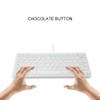 USB Mini Keyboard with Chocolate Buttons Stylish and Portable Keyboard