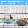 Swirge 2pcs Bird Foraging Puzzle Toy, Silicone Bird Slow Feeder