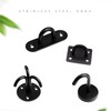 Ymaiss 4Packs Stainless Steel Mount Ceiling Hooks with 3 Hooks,