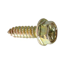 License Plate Screws Phillips Hex Washer Head - American #14 x 3/4 Inch (100 Pack)