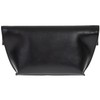 JNB Faux Leather Oversize Foldover Clutch, Black41