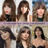 RUNRAYAY Fake Clip in Bangs, 100% Human Hair Extensions French