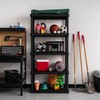 IRIS USA 5-Tier Large Shelving Unit, Black