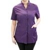 Anna Jacket Short-Sleeve Uniform for Stylist Barber Groomer Nail Tech