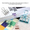 51mm 30pcs Binder Clips Strong Clamping Force Metal Hollow Tail