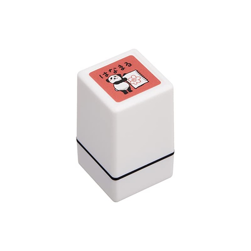 Kodomo no Kao 0543-018 Panda Mini Penetrating Stamp Hanamaru (Red)