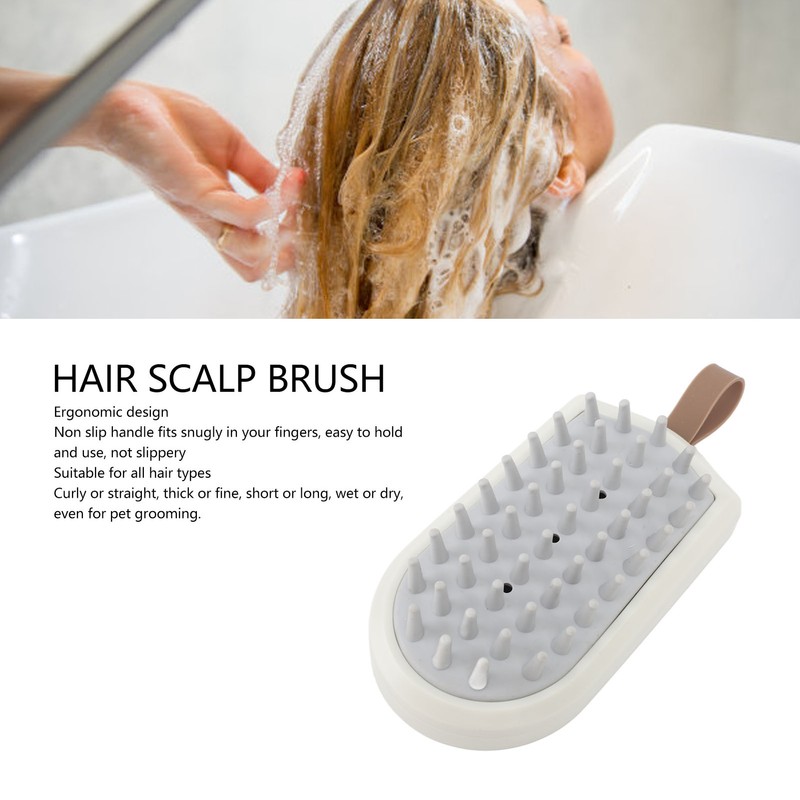 10PCS Silicone Massager Brush Exfoliation Dandruff Removal Ergonomic Hair Scalp