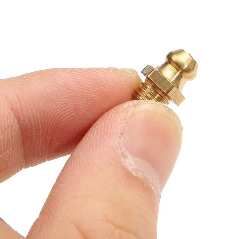 AutoE 25 Pcs/Set 1/4-28 SAE-LT Copper Taper Thread Grease Zerk