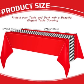 Irenare 2 Sheets Car Birthday Party Supplies Racing Party Decorations Road Tablecloth Racetrack Table Runner Table Covers for Kids Boy Car Theme Birthday Favors, 54 x 108 Inch