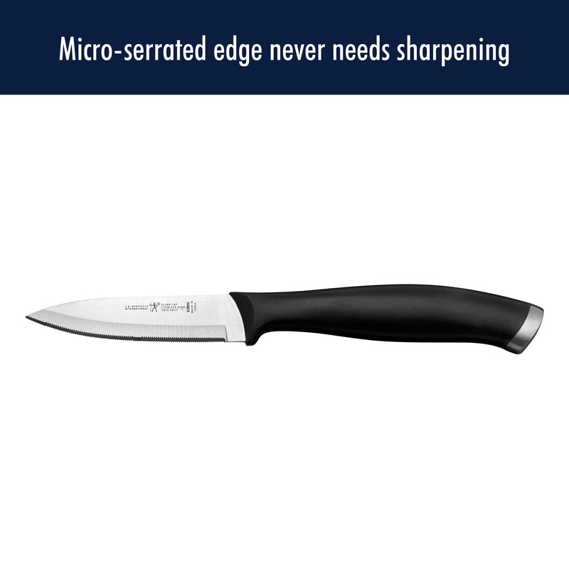 HENCKELS Silvercap Razor-Sharp 3-Piece Kitchen Knife Set, Chef Knife, Paring