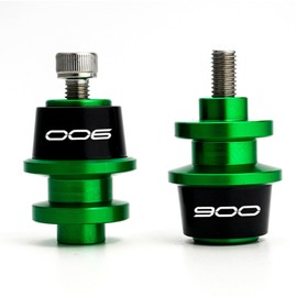 MOWOK Fit for Kawasaki Z900 Z900RS Z900SE Z 900 RS SE 2017-2025 Motorcycle Accessories M8 Swingarm Spools Sliders Swing Arm Paddock Stand Screws (Green)