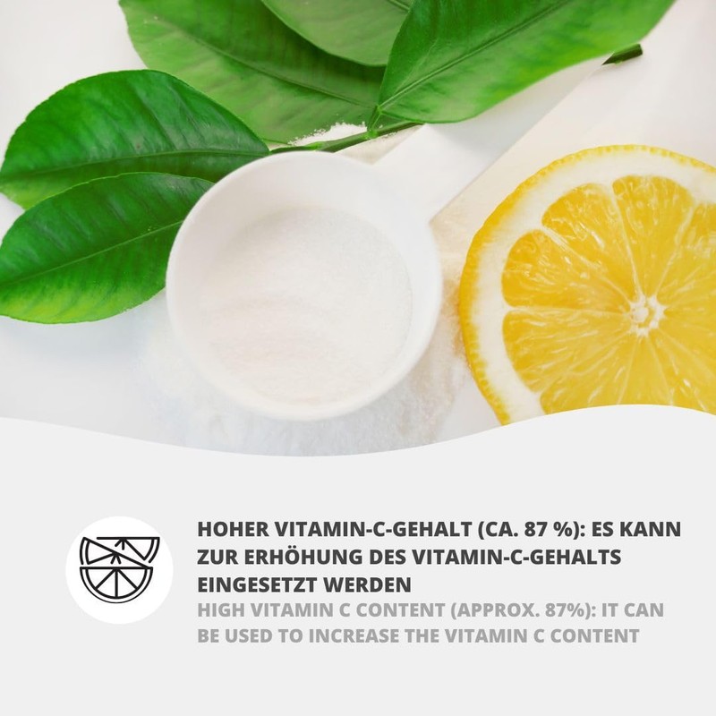 Natriumascorbat Pulver 500g Antioxidationsmittel Lebensmittelqualität E301 Vitamin C