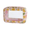 TotePrint Transparent waterproof cosmetic bag made of PVC with floral