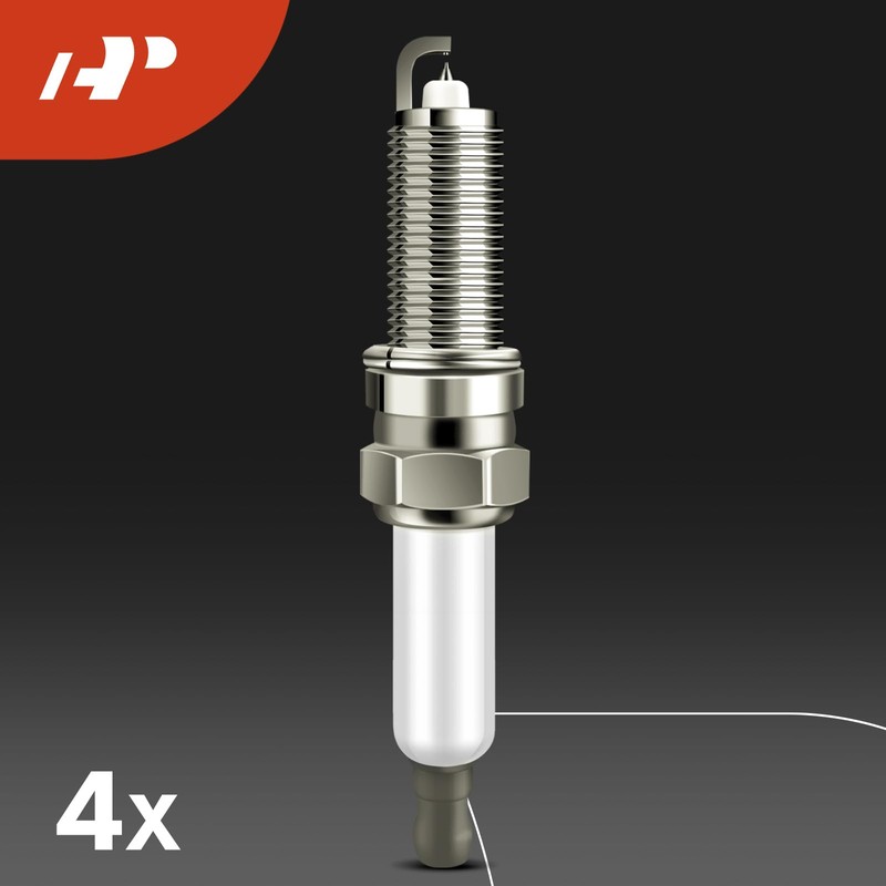 A-Premium (Red) Set of 8 Ignition Coil Pack and Iridium