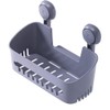 Zuvo Shower Shelf No Drilling with Suction Cups, Glue-Free Bathroom