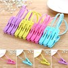 20Pcs Clothes Peg Clip Pins, Multi-Color Rope Clip Hanging Clothes