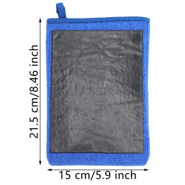 carauto2000 2pcs Car Wash Gloves Microfiber Clay Bar Towel Detailing Cleaning Cloth Rag Mitt