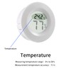 5Pcs Mini Round Hygrometer Thermometer Digital LCD Monitor Meter Gauge