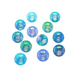 Red by Kiss Glow in The Dark Hair Beads, Colorful Illuminating Beads for Hair Braids, Fun All Ages Hair Accessory for Hair Twists and Cornrows (XXLarge, Glitter Assorted)