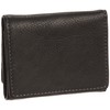 Kanazaichi Kyurokuichi Vegetable Leather Trifold Wallet, Unisex, Black
