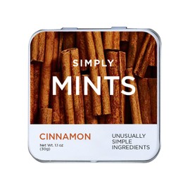 Simply Mints | mentas naturales para respirar canela | Paquete de seis (270 piezas en total) | Hecho con aceite de canela real, sin ingredientes artificiales