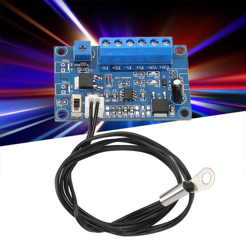 Vikye 12V 24V Adjustable PWM Fan Speed Controller, 19.7 Inch