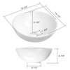 Miligoré 16" Round White Ceramic Vessel Sink - Modern Above