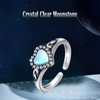 Turquoise Heart Ring 925 Sterling Silver Turquoise Celtic Adjustable Ring
