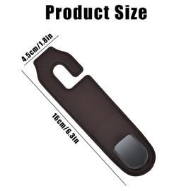 Qwrqwr 2PCS Car Seat Back Organizer Hooks Auto Headrest Hangers for Storage Double Car Hook Adjustablefor Handbags Purses and Grocery Bags (Brown)