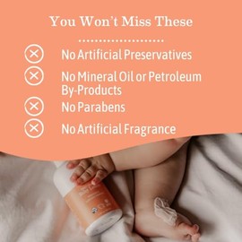 Earth Mama Sweet Orange Baby Lotion | Moisturizing Body Lotion for Dry Skin, Newborn Sensitive Skin Care, Face Moisturizer for Babies & Kids with Shea