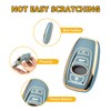 FT FUNTOR 4-Key Gold Edged Key Fob Cover for Subaru