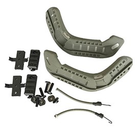 H World Shopping Airsoft Paintball Military Side Rail Set Guide Accessories for ARC MICH Helmet