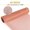 JAVOUKA Copper Mesh Screen 40-Mesh 12 in x 20ft,Pure Copper