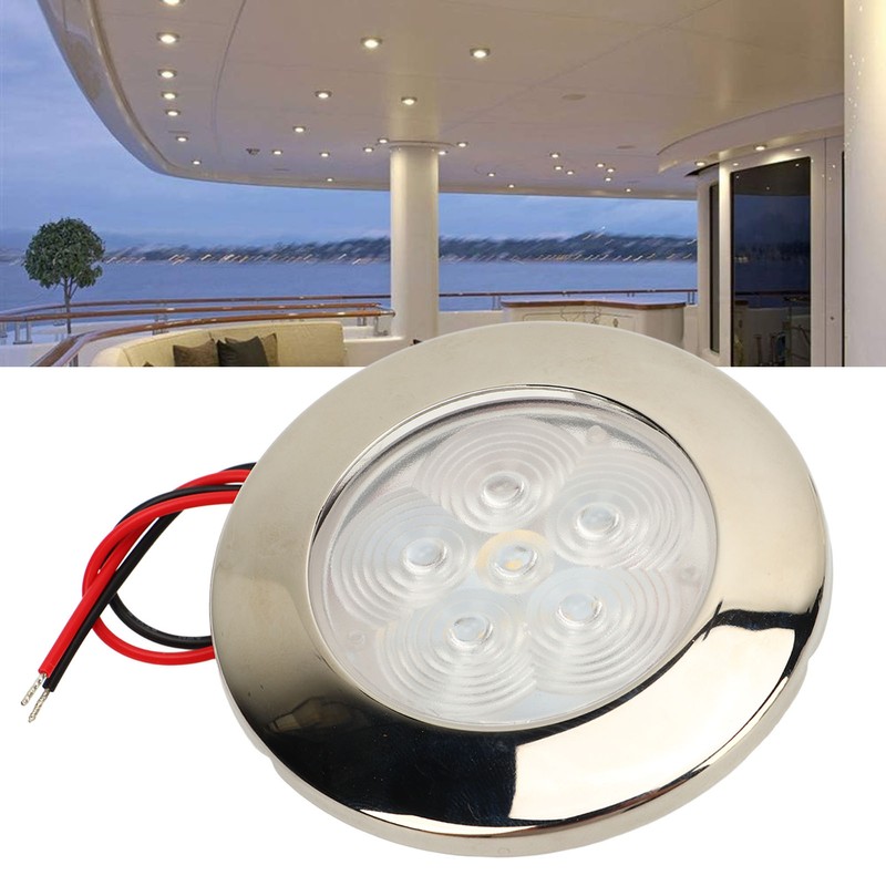 LED Puck Light DC12V RV Boat Ceiling Recessed Mount Interior