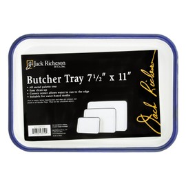 Jack Richeson Butcher Tray Palette, 7 x 11 in, Porcelain On Steel, White -