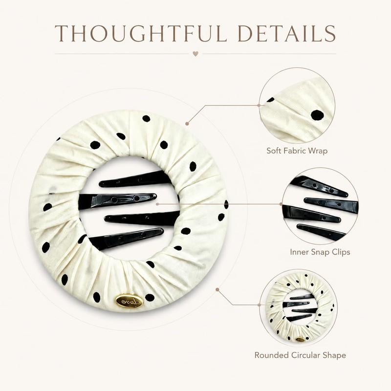 3 Pcs Soft Flexible Hair Clips for Women, Cozy Squishy