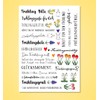 Kerzen Tattoofolie - Frühling bitte Sprüche zum Verschenken - für