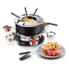 CUSIMAX Electric Fondue Set with 1300W Power Temperature Control for
